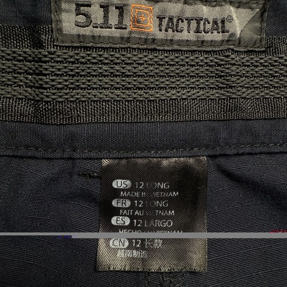 5.11 Tactical Women's Cargo Pants 12 Long Navy Ripstop Utility 32x33.5 EMS Work - Picture 3 of 12